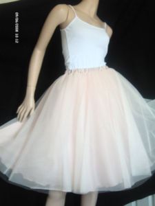 50S STYLE MAD MEN PROM 3 LAYERS WHITE,BLACK,PINK,IVORY TULLE PETTICOAT SKIRT S £44.99